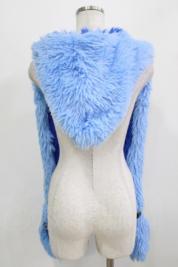 画像2: QOOZA / 「ディズニーツイステッドワンダーランド」ファーハット[IGNIHYDE]  ブルー H-26-02-24-1024-PU-AC-KB-ZH (2)