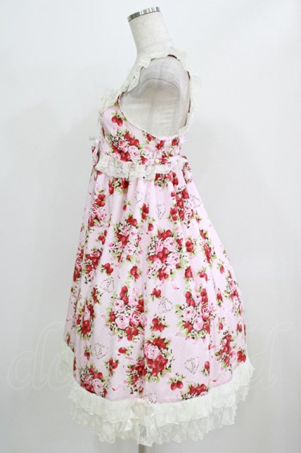 画像2: BABY,THE STARS SHINE BRIGHT / シュガーブーケ柄ロココジャンパースカート Free ピンク H-26-02-24-005-BA-OP-NS-ZH (2)