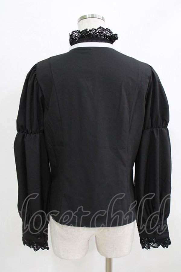 画像3: Eri Aino's Collection / シャーロットの水曜日ブラウス M ブラック H-26-02-24-051-PU-BL-NS-ZH (3)