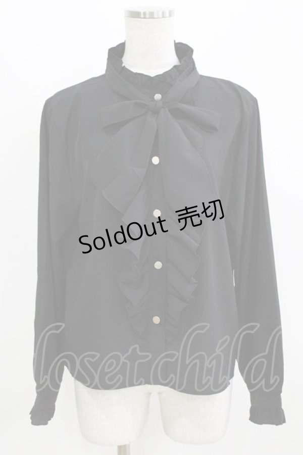 画像1: virally / 星名桜子/TT*HOSラッフルBL M ブラック H-26-02-24-052-PU-BL-NS-ZH (1)