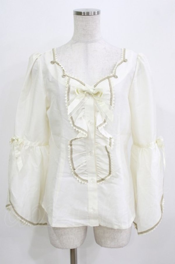 画像1: ALICE and the PIRATES / ネフィラブラウス Free 生成り H-26-02-24-053-PA-BL-NS-ZH (1)