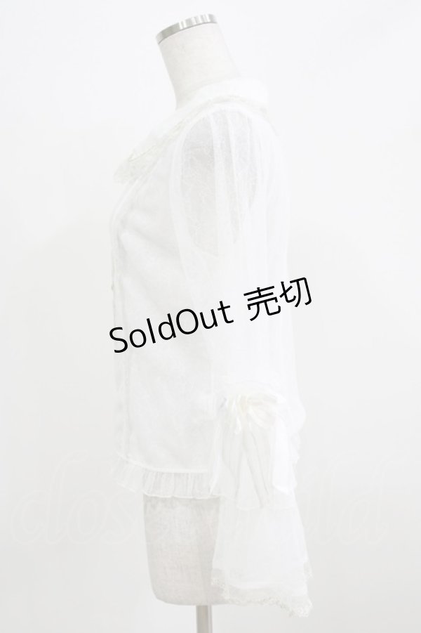 画像2: BABY,THE STARS SHINE BRIGHT / Le Palais du Miroirレースブラウス Free オフ H-26-02-24-054-BA-BL-NS-ZH (2)