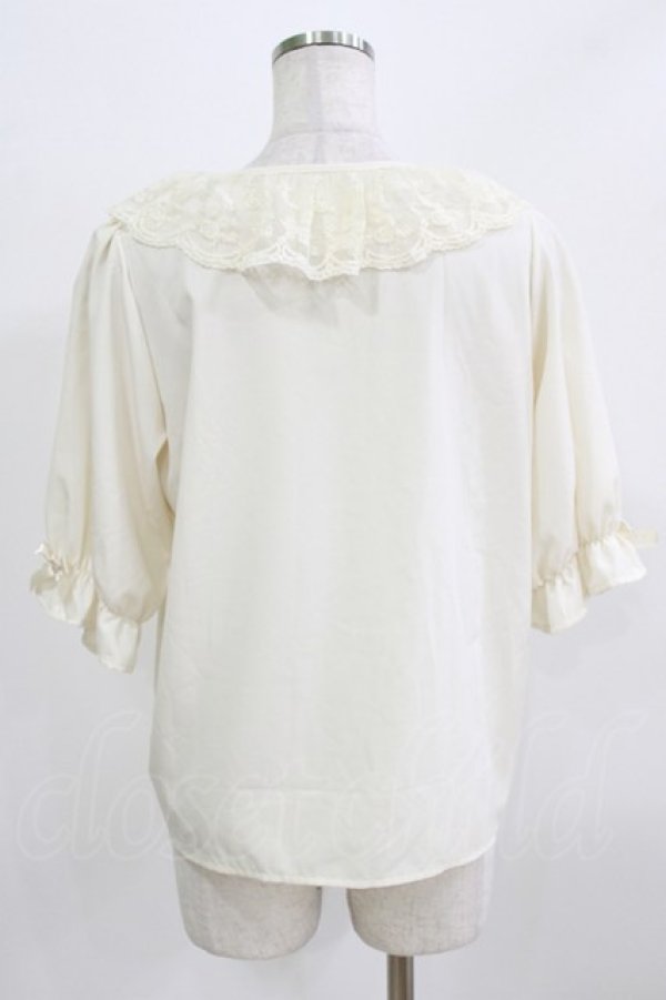 画像3: m petit by misako / MSKデシンレースエリブラウス M 生成り H-26-02-24-055-LO-BL-NS-ZH (3)