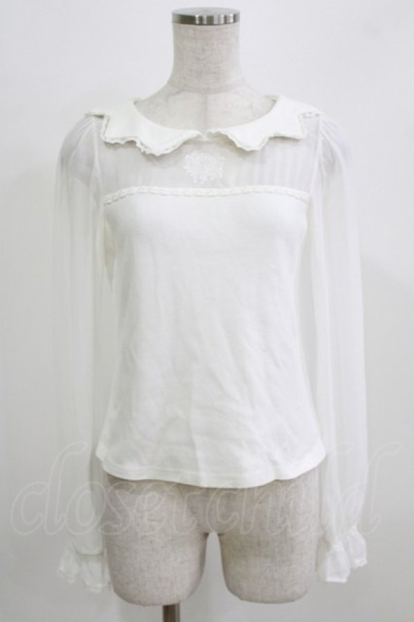 画像1: BABY,THE STARS SHINE BRIGHT / シフォン切替プルオーバ‐ Free オフ H-26-02-24-058-BA-TO-NS-ZH (1)