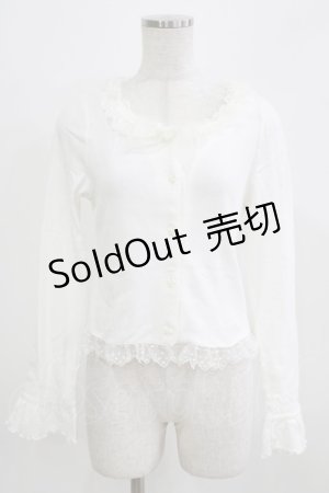 画像: BABY,THE STARS SHINE BRIGHT / リボン透かしカーディガン Free オフ H-26-02-24-059-BA-TO-NS-ZH