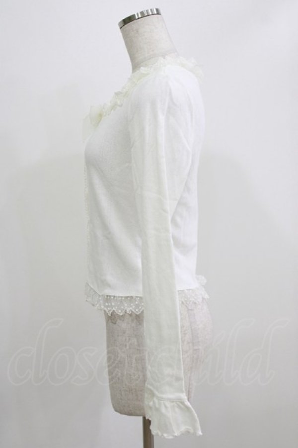 画像2: BABY,THE STARS SHINE BRIGHT / リボン透かしカーディガン Free オフ H-26-02-24-059-BA-TO-NS-ZH (2)