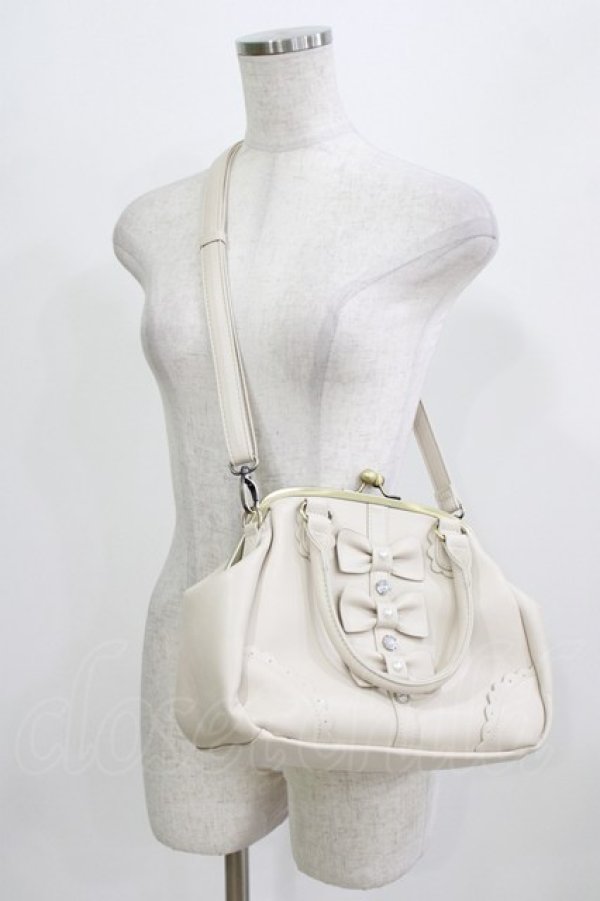 画像1: FLC / 星名桜子/がま口バッグ  アイボリー H-26-02-24-060-LO-BG-NS-ZH (1)