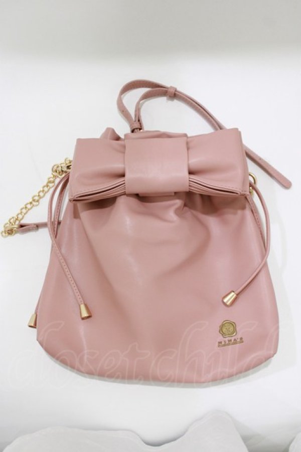 画像2: m petit by misako / AMリボンキンチャクSLD  ピンク H-26-02-24-061-LO-BG-NS-ZH (2)