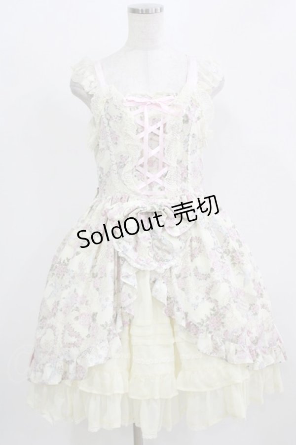 画像1: BABY,THE STARS SHINE BRIGHT / Flying Love From Juliet柄ドレスジャンパースカート Free ノスタルジックアイボリー H-26-02-24-006-BA-OP-NS-ZH (1)