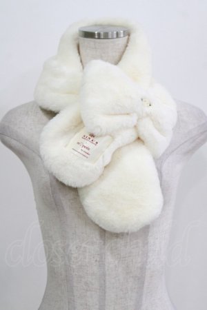 画像: m petit by misako / AM*FFリボンツキティペット  アイボリー H-26-02-24-063-LO-ZA-NS-ZH