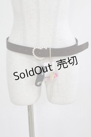画像: m petit by misako / サンリオキャラクターズコラボ AMハートバックルベルト  ブラウン H-26-02-24-068-LO-ZA-NS-ZH