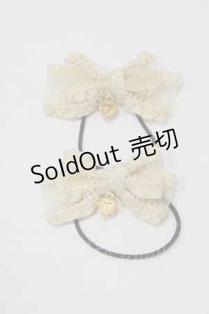画像: BABY,THE STARS SHINE BRIGHT / Salon de the Minette Petit リボンゴム  生成り H-26-02-24-070-BA-AC-NS-ZH