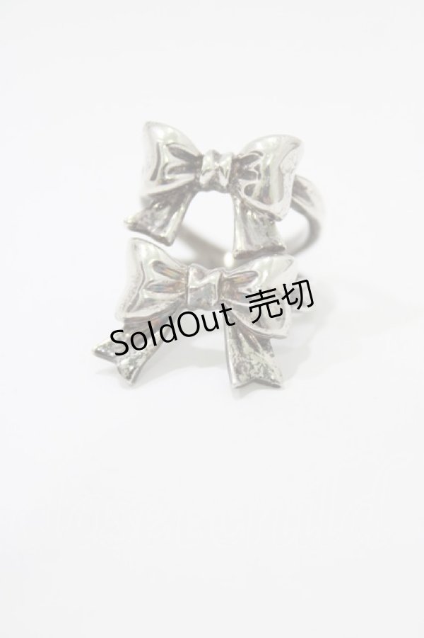 画像1: BABY,THE STARS SHINE BRIGHT / ダブルリボンリング 13号 シルバー925 H-26-02-24-072-BA-AC-NS-ZH (1)