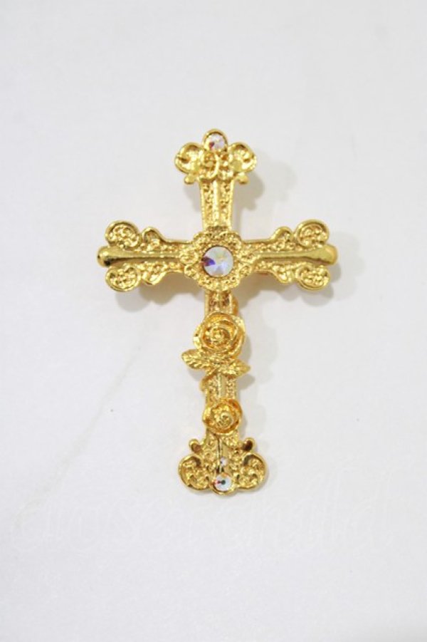 画像2: BABY,THE STARS SHINE BRIGHT / St.Mary Holy Cardバレッタ  ゴールド H-26-02-24-073-BA-AC-NS-ZH (2)