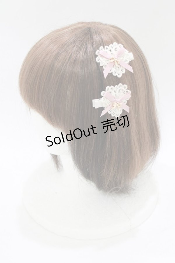 画像1: m petit by misako / TT*AM2Pクリップ  ピンク H-26-02-24-075-LO-ZA-NS-ZH (1)