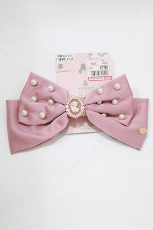 画像: m petit by misako / AM NIPLバレッタ  ピンク H-26-02-24-076-LO-AC-NS-ZH