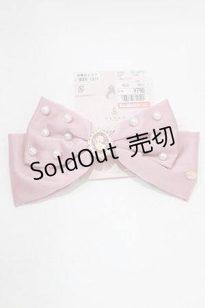 画像: m petit by misako / AM NIPLバレッタ  ピンク H-26-02-24-076-LO-AC-NS-ZH