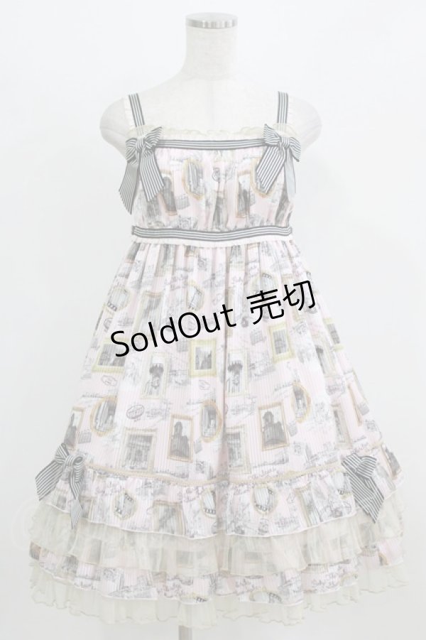 画像1: BABY,THE STARS SHINE BRIGHT / Roman Sweet Secret柄 Anneジャンパースカート Free ピンク H-26-02-24-084-BA-OP-NS-ZH (1)