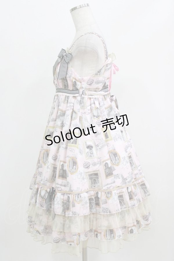 画像2: BABY,THE STARS SHINE BRIGHT / Roman Sweet Secret柄 Anneジャンパースカート Free ピンク H-26-02-24-084-BA-OP-NS-ZH (2)