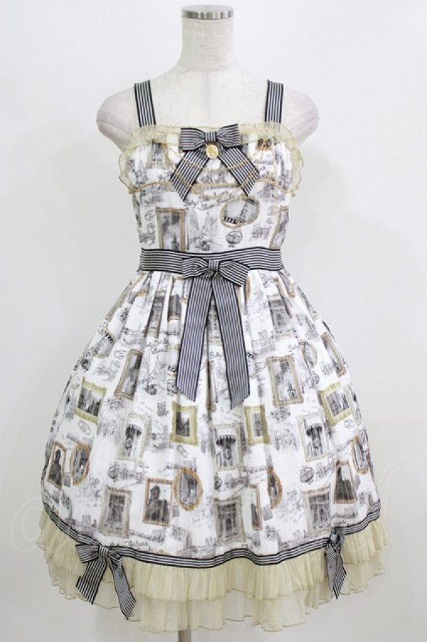 画像1: BABY,THE STARS SHINE BRIGHT / Roman Sweet Secret柄Audreyジャンパースカート Free オフ白 H-26-02-24-007-BA-OP-NS-ZH (1)