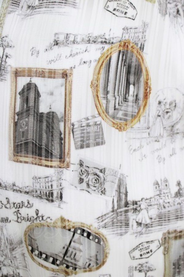 画像4: BABY,THE STARS SHINE BRIGHT / Roman Sweet Secret柄Audreyジャンパースカート Free オフ白 H-26-02-24-007-BA-OP-NS-ZH (4)