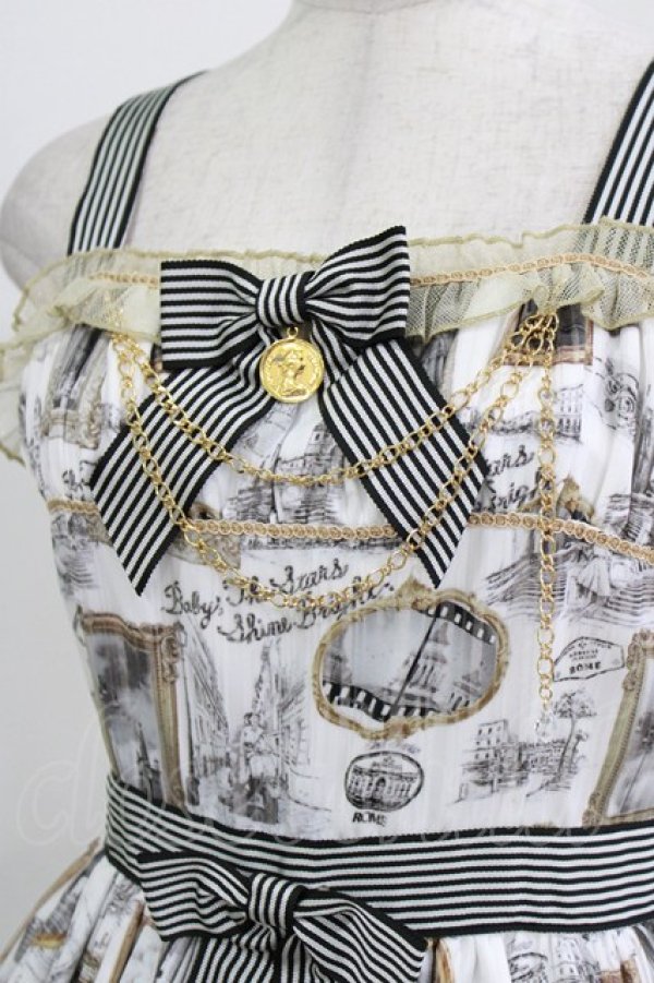 画像5: BABY,THE STARS SHINE BRIGHT / Roman Sweet Secret柄Audreyジャンパースカート Free オフ白 H-26-02-24-007-BA-OP-NS-ZH (5)