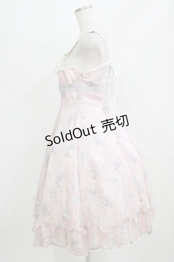 画像2: ALICE and the PIRATES / オフィーリアブーケ〜花に葬られた夜〜柄ジャンパースカートI Free ピンク H-26-02-24-009-PA-OP-NS-ZH (2)