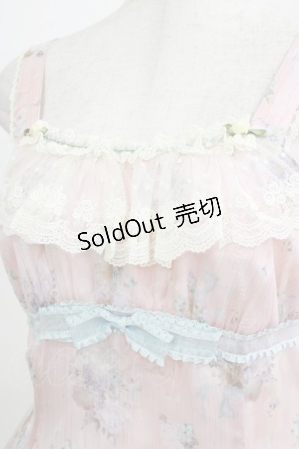 画像5: ALICE and the PIRATES / オフィーリアブーケ〜花に葬られた夜〜柄ジャンパースカートI Free ピンク H-26-02-24-009-PA-OP-NS-ZH (5)