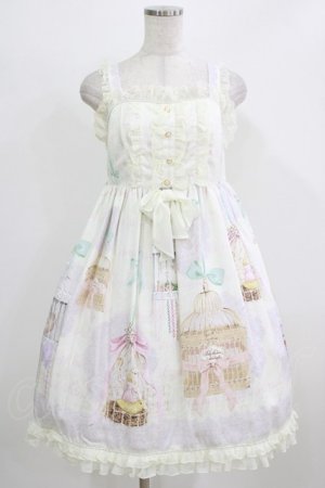 画像: BABY,THE STARS SHINE BRIGHT / Be My Valentine〜Junoの祝福と鳥たちのAria〜柄フリルジャンパースカート Free オフ H-26-02-24-010-BA-OP-NS-ZH