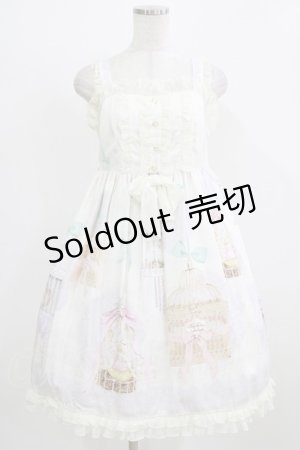 画像: BABY,THE STARS SHINE BRIGHT / Be My Valentine〜Junoの祝福と鳥たちのAria〜柄フリルジャンパースカート Free オフ H-26-02-24-010-BA-OP-NS-ZH