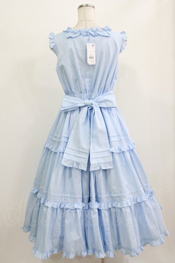 画像3: Chalmiere / フリルロングジャンスカ M サックス H-26-02-24-015-0-OP-NS-ZH (3)