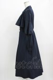 画像2: axes femme / ケープ風フリルワンピース M ネイビー H-26-02-24-016-AX-OP-NS-ZH (2)