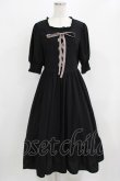 画像1: m petit by misako / AMレースアップワンピース L ブラック H-26-02-24-020-LO-OP-NS-ZH (1)