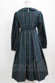 画像3: FLC / MINA*タータンチェックワンピース L ネイビー H-26-02-24-022-LO-OP-NS-ZH (3)