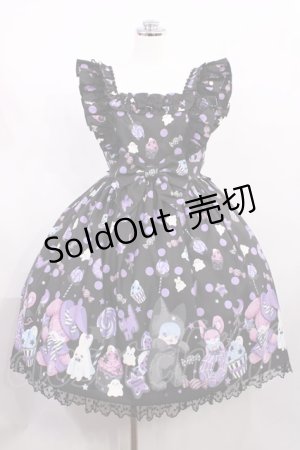 画像: Angelic Pretty / Happy Treat Partyジャンパースカート Free ブラック H-26-02-25-001-AP-OP-NS-ZH