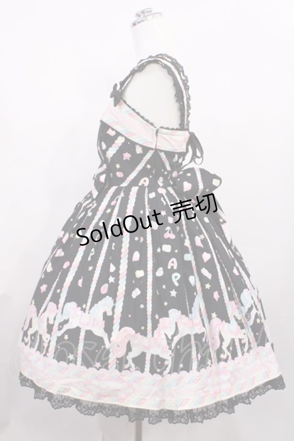 画像2: Angelic Pretty / Sugary Carnivalジャンパースカート Free ブラック H-26-02-25-003-AP-OP-NS-ZH (2)