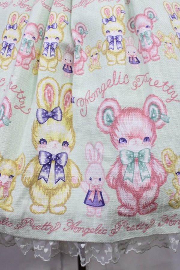 画像4: Angelic Pretty / もこもこTOYSジャンパースカート Free ミント H-26-02-25-004-AP-OP-NS-ZH (4)