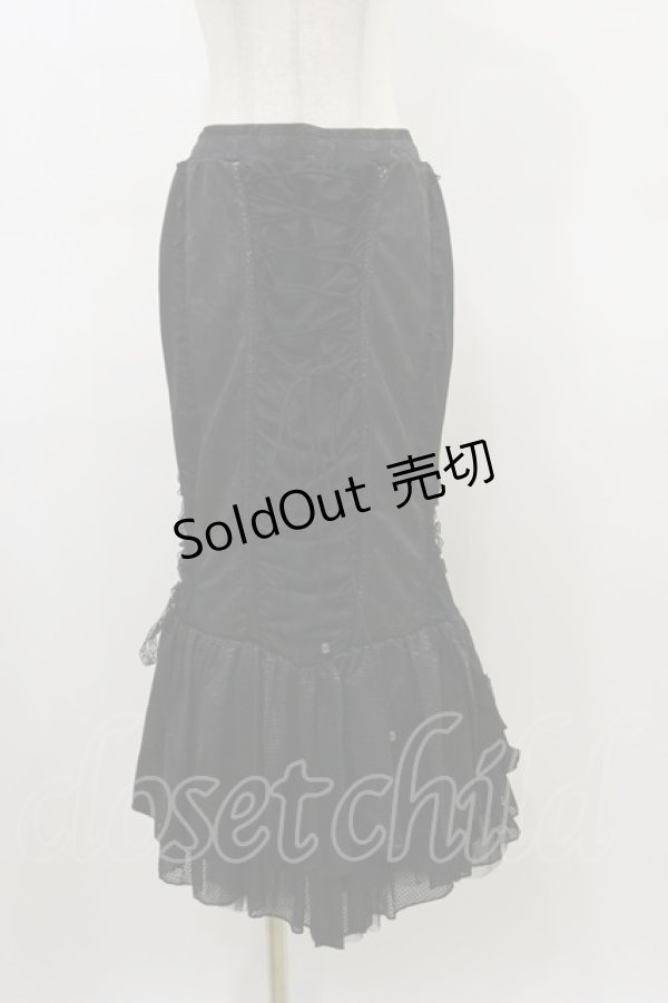 画像1: Qutie Frash / マーメイドスカート  黒 H-26-02-25-1033-QU-SK-KB-ZH (1)