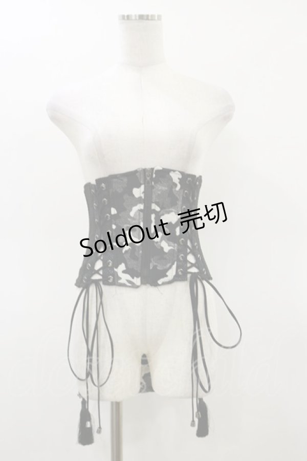 画像1: Qutie Frash / 花魁コルセット  カモフラージュ H-26-02-25-1005-QU-TO-KB-ZH (1)