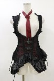 画像1: Qutie Frash / コルセットビスチェ  黒×赤 H-26-02-25-1014-QU-TO-KB-ZH (1)