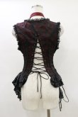 画像2: Qutie Frash / コルセットビスチェ  黒×赤 H-26-02-25-1014-QU-TO-KB-ZH (2)