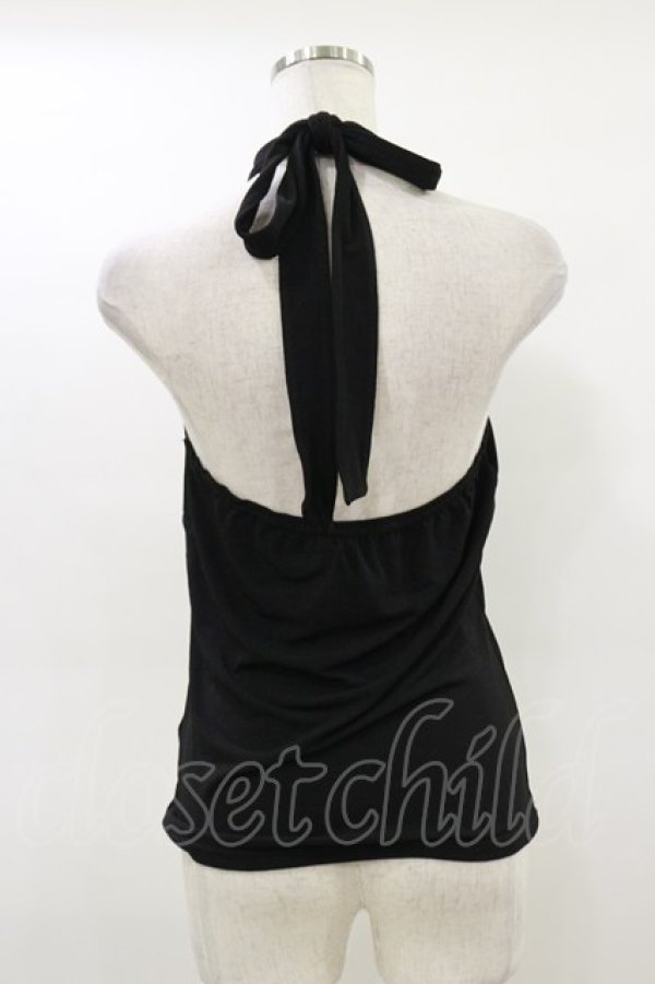 画像2: Qutie Frash / チャイナホルターキャミ  黒×紫 H-26-02-25-1015-QU-TO-KB-ZH (2)