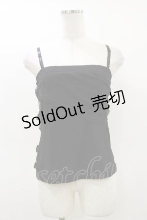 画像: Qutie Frash / サラシキャミ  黒 H-26-02-25-1020-QU-TO-KB-ZH