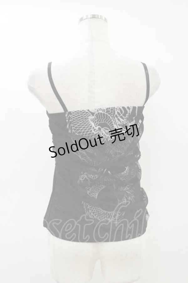 画像2: Qutie Frash / サラシキャミ  黒 H-26-02-25-1020-QU-TO-KB-ZH (2)