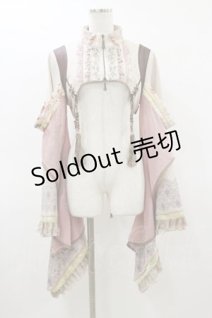 画像: Ozz oneste / 着物袖ショートジャケット  ピンクベージュ H-26-02-25-1024-OO-JA-KB-ZH