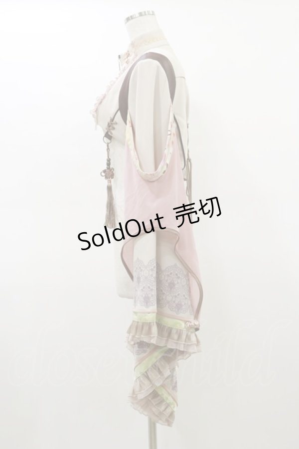 画像3: Ozz oneste / 着物袖ショートジャケット  ピンクベージュ H-26-02-25-1024-OO-JA-KB-ZH (3)