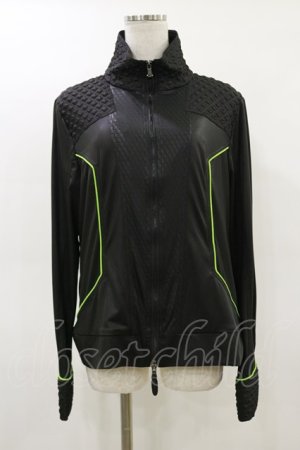 画像: Qutie Frash / サイバーZIPカーデ  ネオングリーン H-26-02-25-1025-QU-JA-KB-ZH