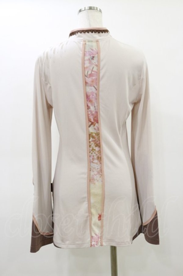 画像2: Ozz oneste / チャイナボタンチュニックトップス  ベージュ H-26-02-25-1026-OO-TO-KB-ZH (2)