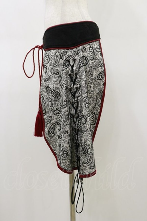 画像3: Qutie Frash / 2022-黒炎-ラップスカート  黒 H-26-02-25-1030-QU-JA-KB-ZH (3)