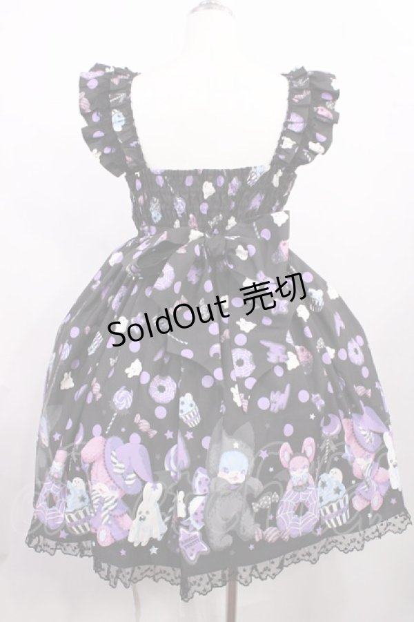 画像3: Angelic Pretty / Happy Treat Partyジャンパースカート Free ブラック H-26-02-25-001-AP-OP-NS-ZH (3)